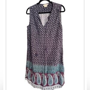 Beachlunchlounge NWOT  Sleeveless Boho Pattern Dress